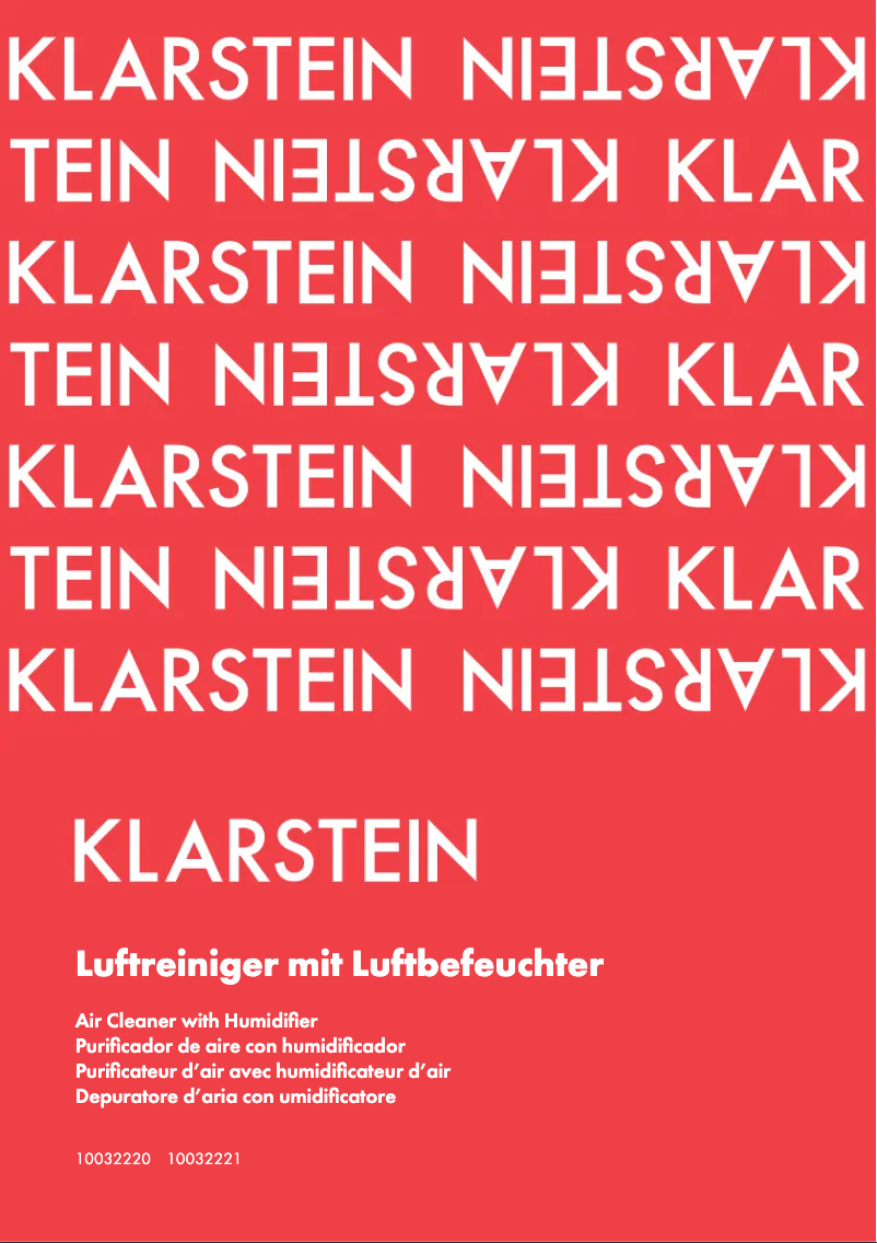 Image de la première page du manuel de l'appareil 10032221