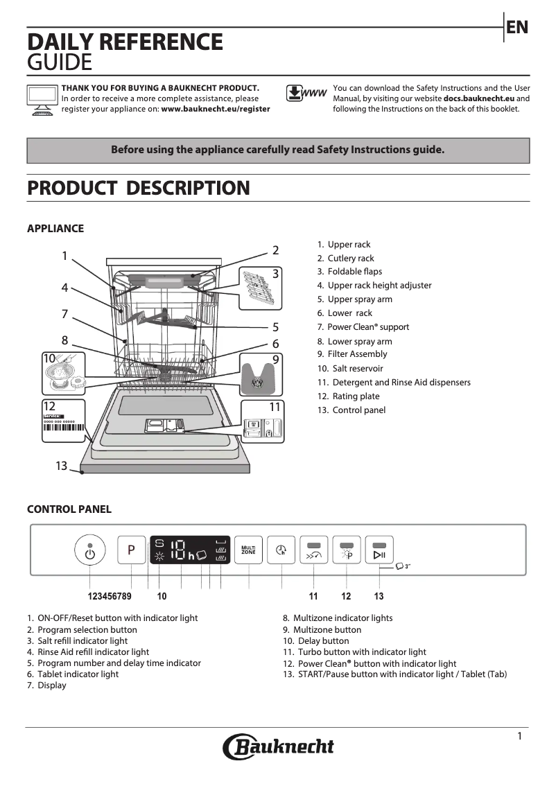 Image de la première page du manuel de l'appareil BCIO 3O41 PLE S