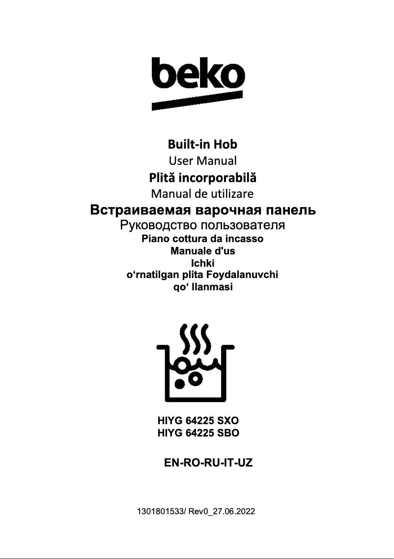 Image de la première page du manuel de l'appareil HIYG 64225 SBO