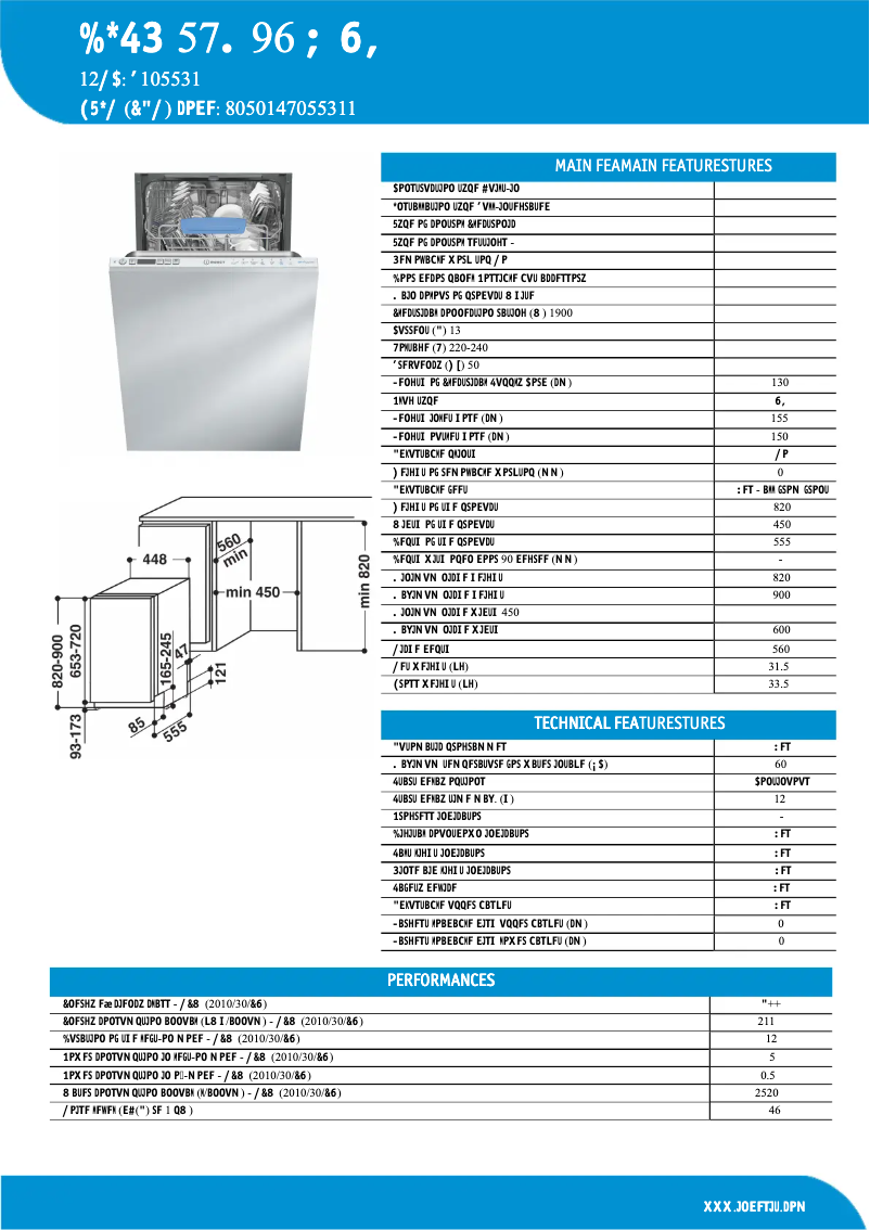 Page 1 de la notice Instructions / montage Indesit DISR 57M96 Z UK