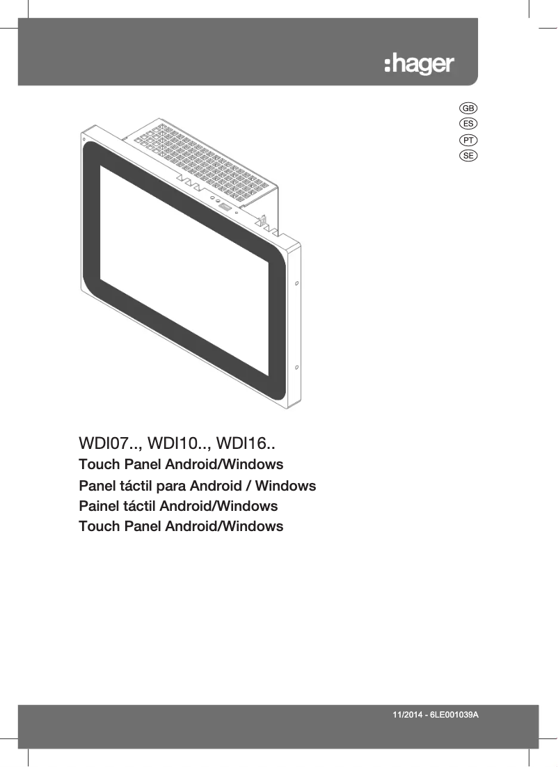 Image de la première page du manuel de l'appareil WDI100