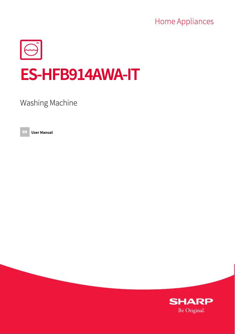 Image de la première page du manuel de l'appareil ES-HFB914AWA-IT