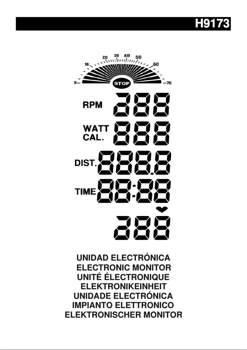 Page 1 de la notice Manuel utilisateur BH Fitness H9173