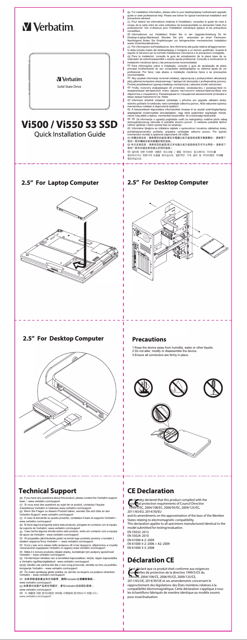 Page 1 de la notice Manuel utilisateur Verbatim Vi500