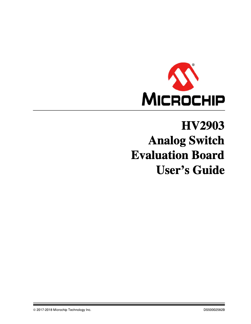 Página 1 del manual Manual de usuario Microchip HV2803