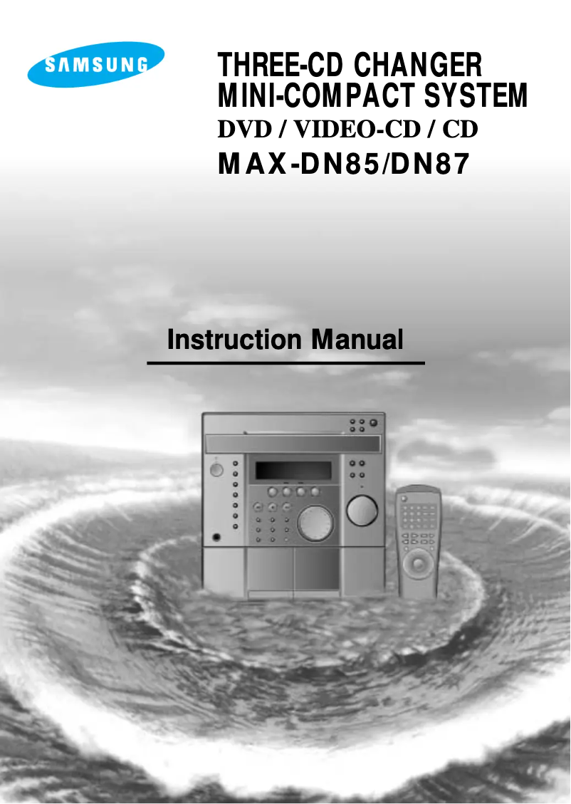 Page 1 de la notice Manuel utilisateur Samsung MAX-DN83