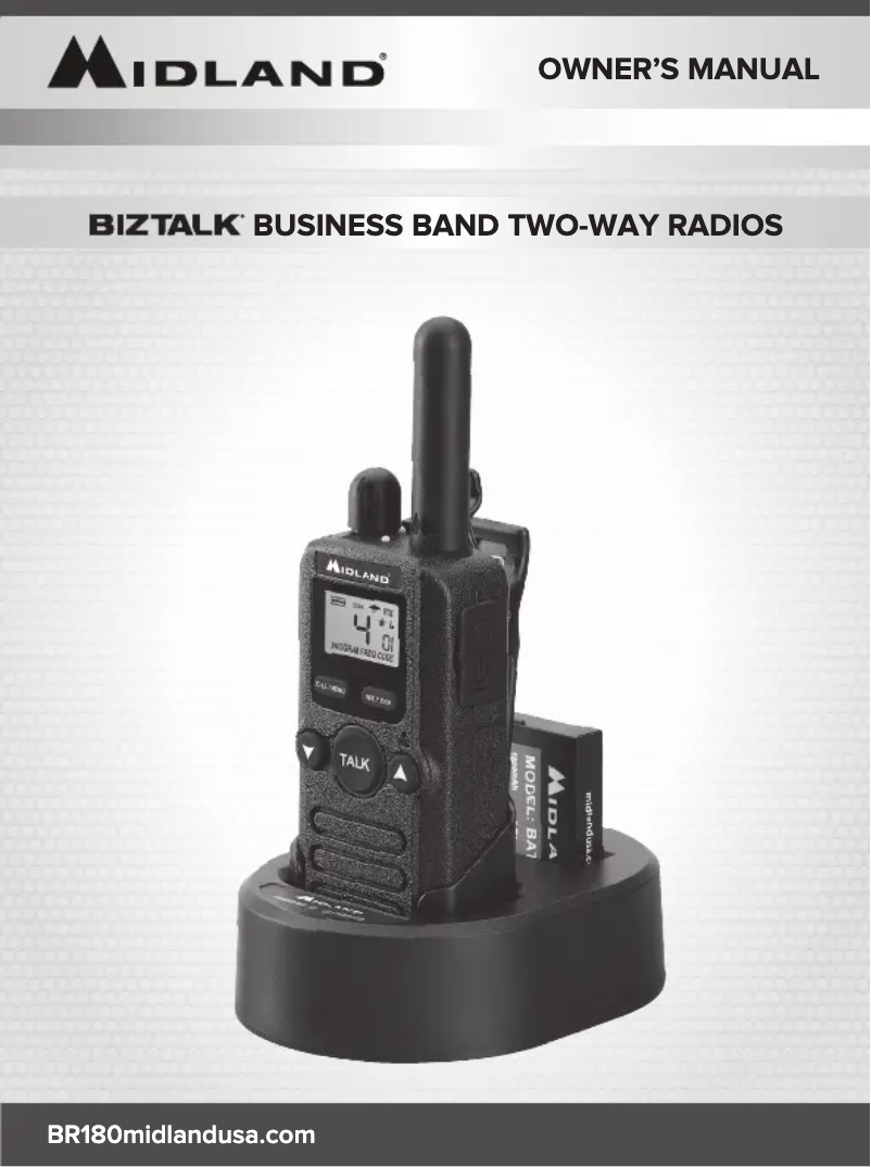 Page 1 de la notice Manuel utilisateur Midland BizTalk BR180
