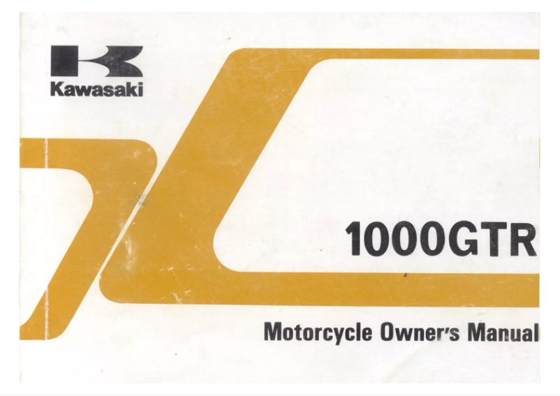 Image de la première page du manuel de l'appareil 1000 GTR