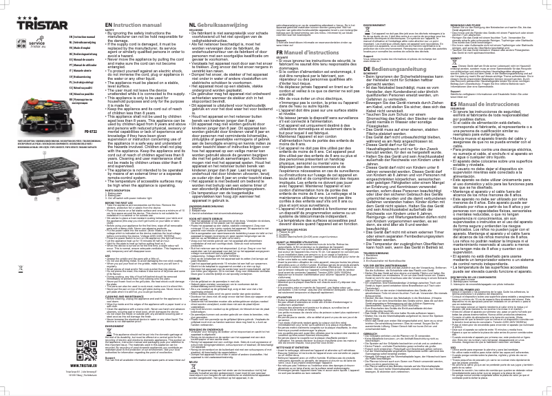 Image de la première page du manuel de l'appareil PD-8722