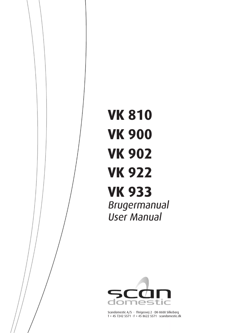 Image de la première page du manuel de l'appareil VK 900