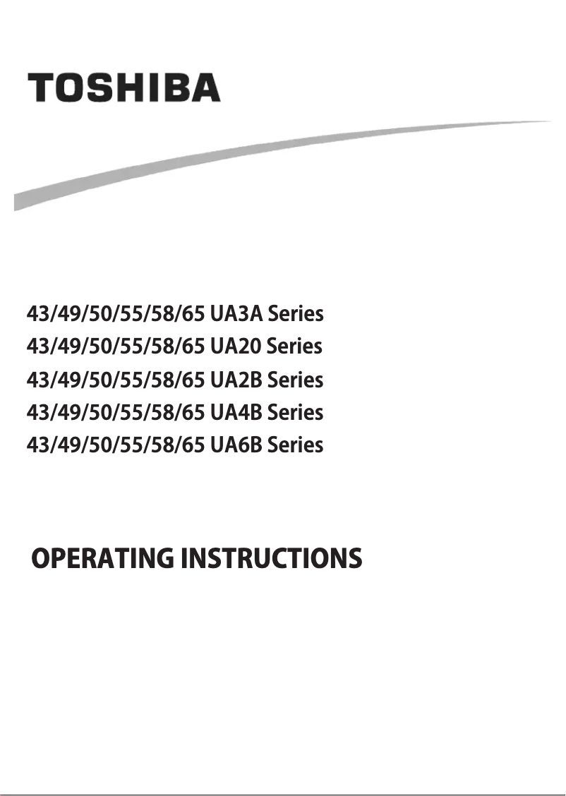 Página 1 del manual Manual de usuario Toshiba 58UA2B63DB