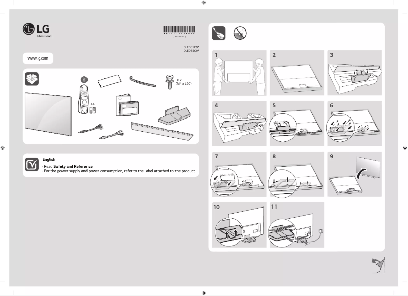 Page 1 de la notice Manuel utilisateur LG OLED65C9PPA