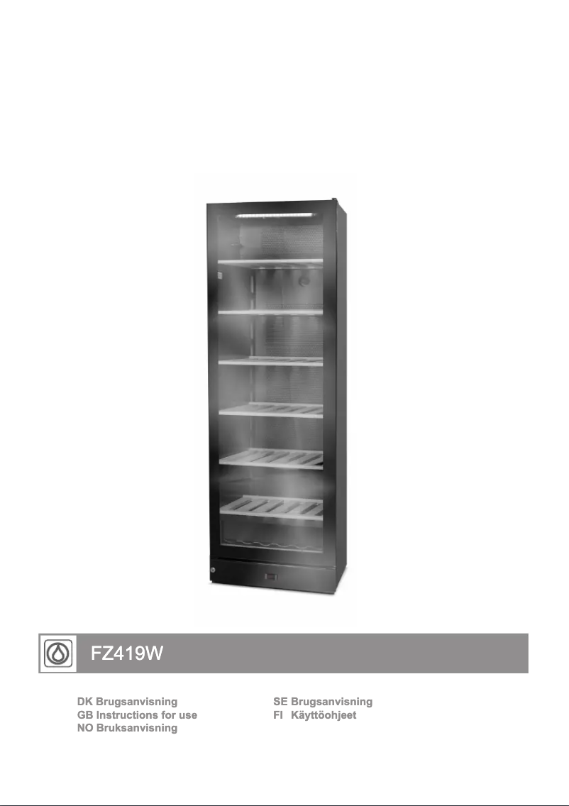 Image de la première page du manuel de l'appareil FZ 419 W