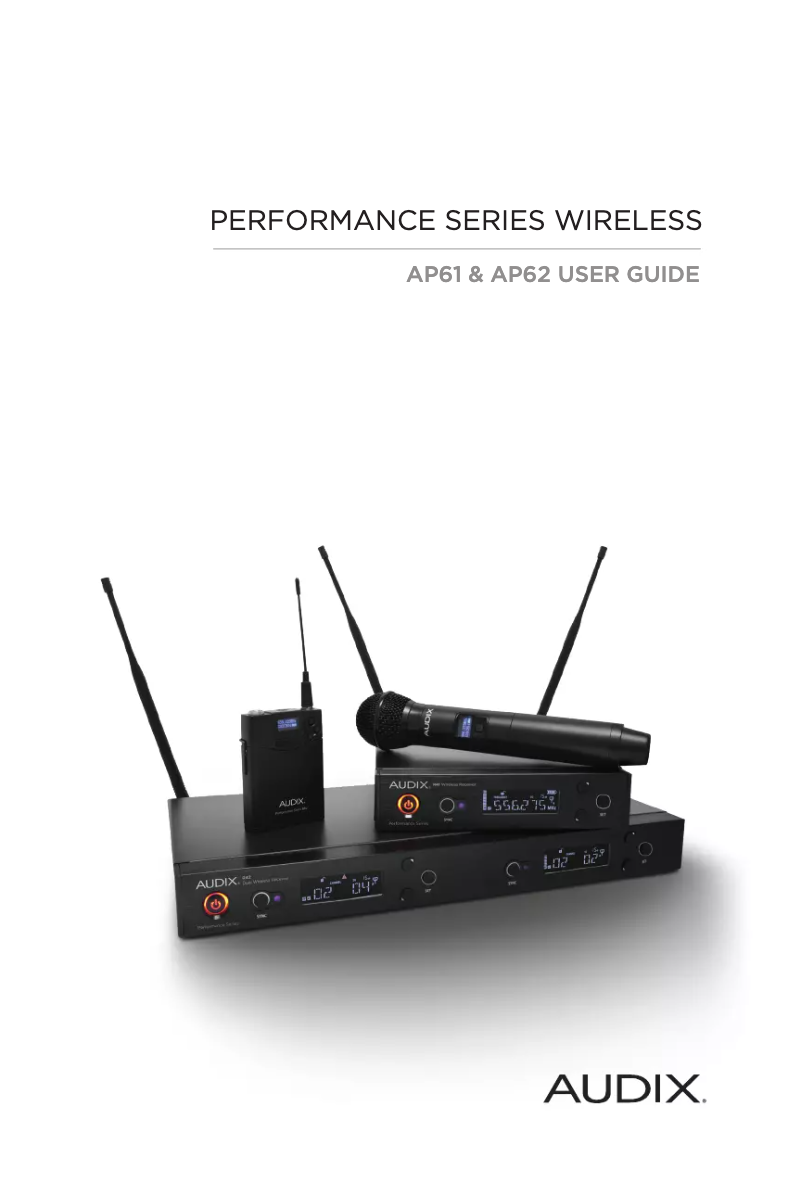 Page 1 de la notice Manuel utilisateur Audix AP62