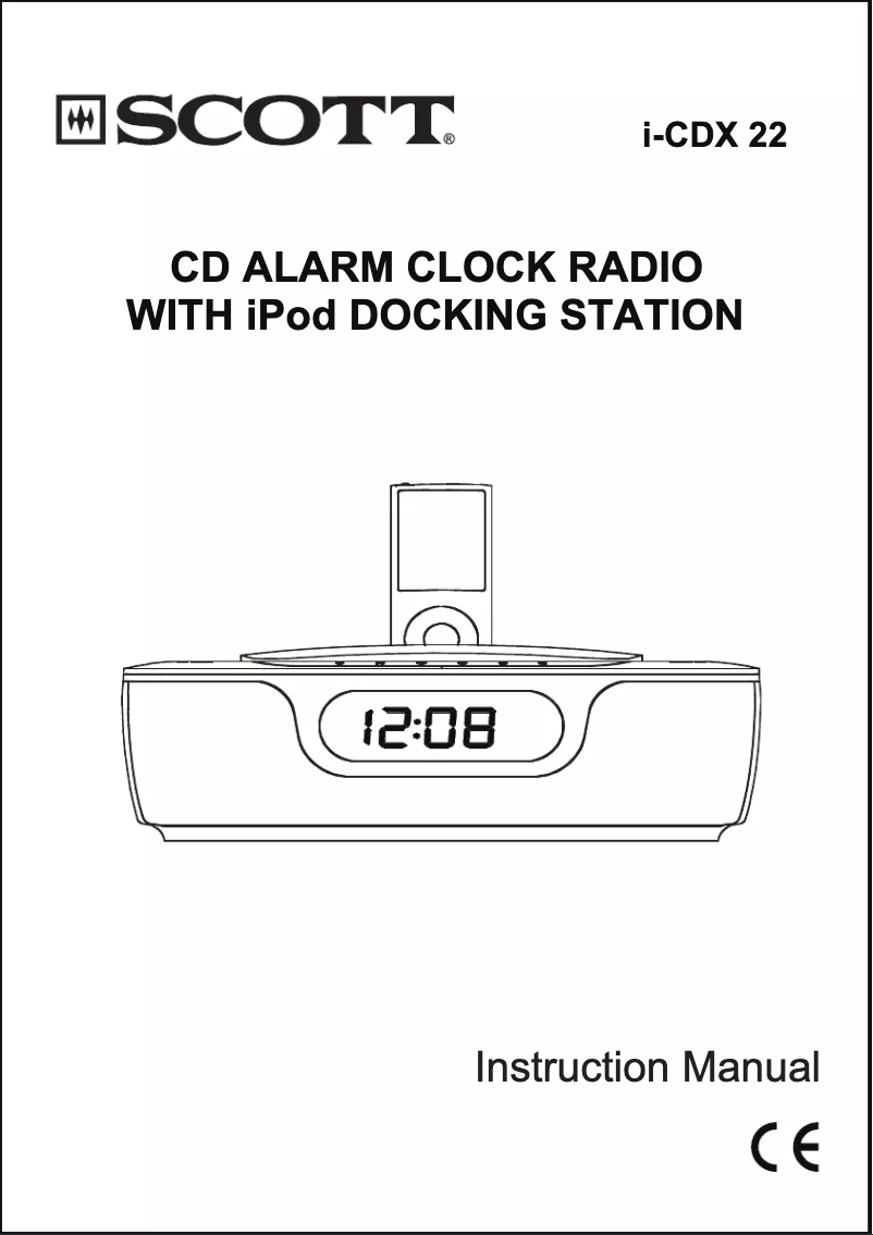 Image de la première page du manuel de l'appareil i-CDX 22