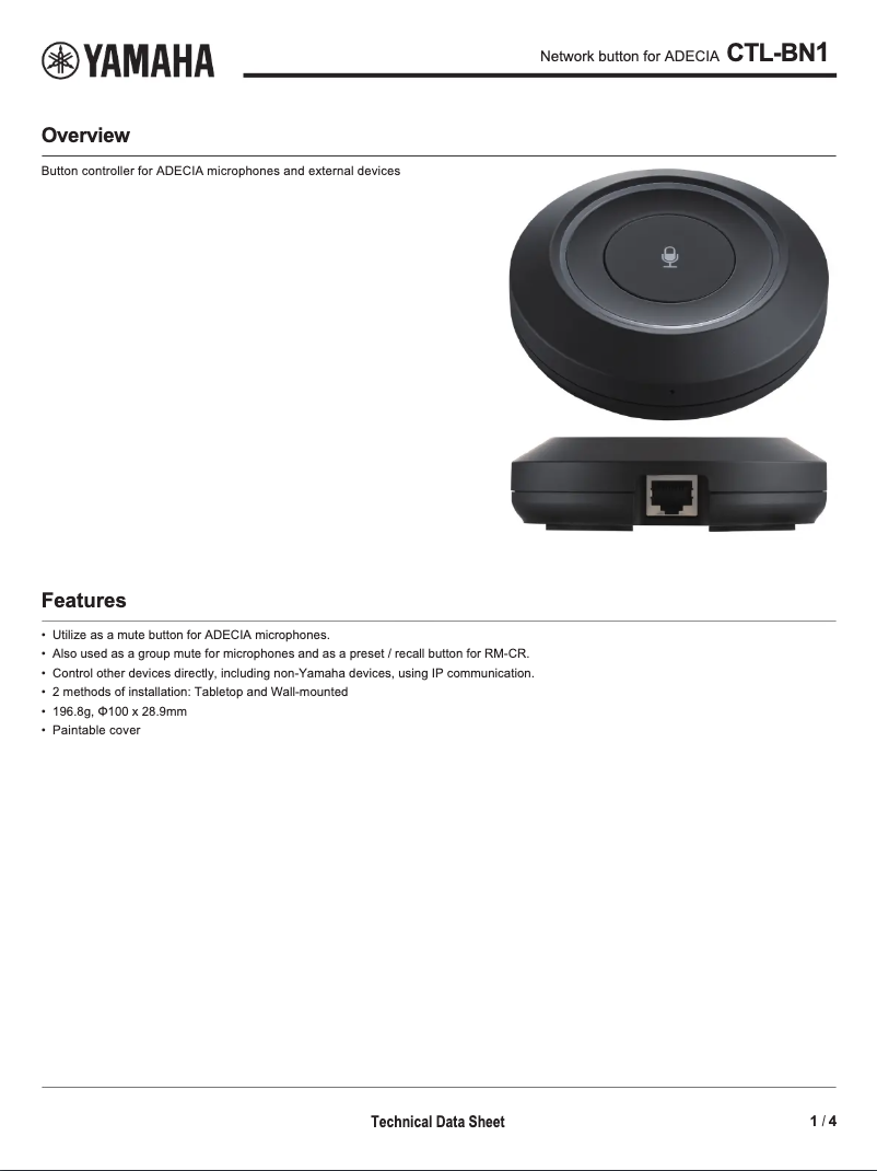 Image de la première page du manuel de l'appareil CTL-BN1