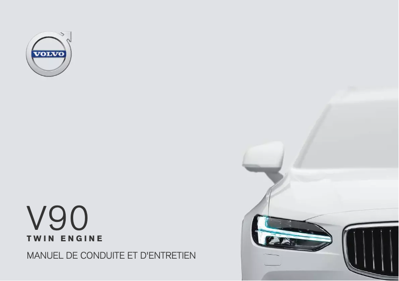 Page 1 de la notice Manuel utilisateur Volvo V90 Twin Engine (2018)