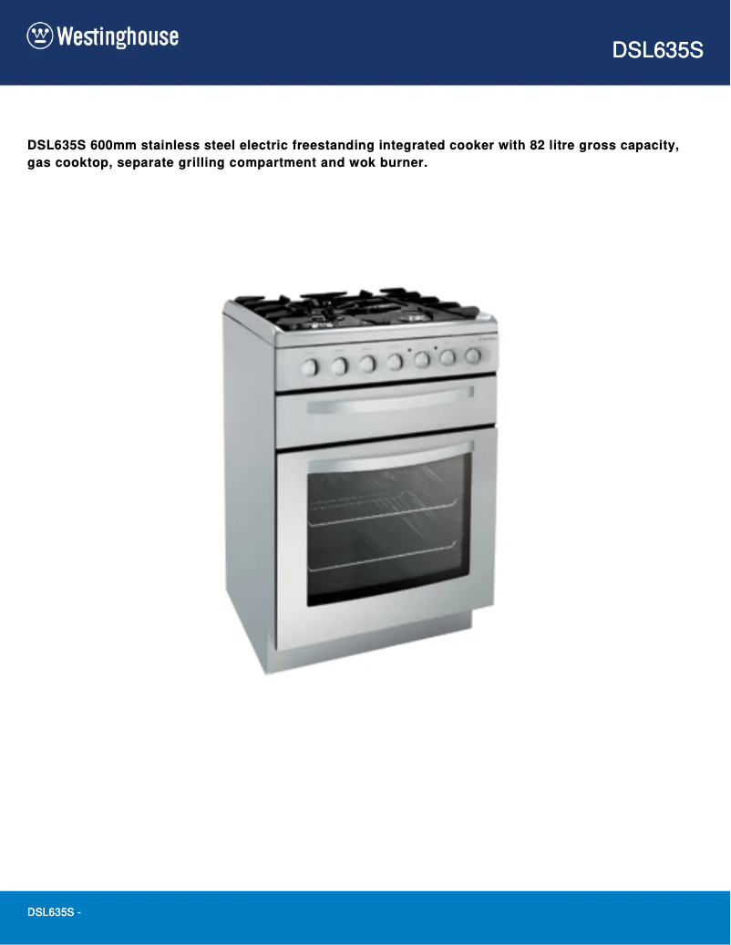 Image de la première page du manuel de l'appareil DSL635S