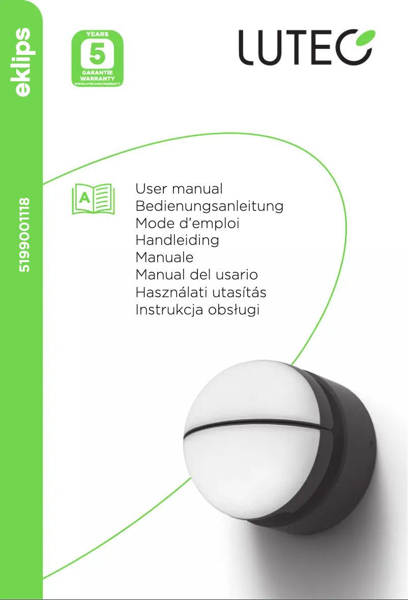 Página 1 del manual Manual de usuario Lutec Eklips