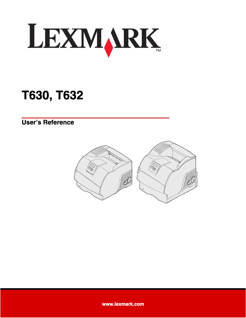 Page 1 de la notice Manuel utilisateur Lexmark T632dtn