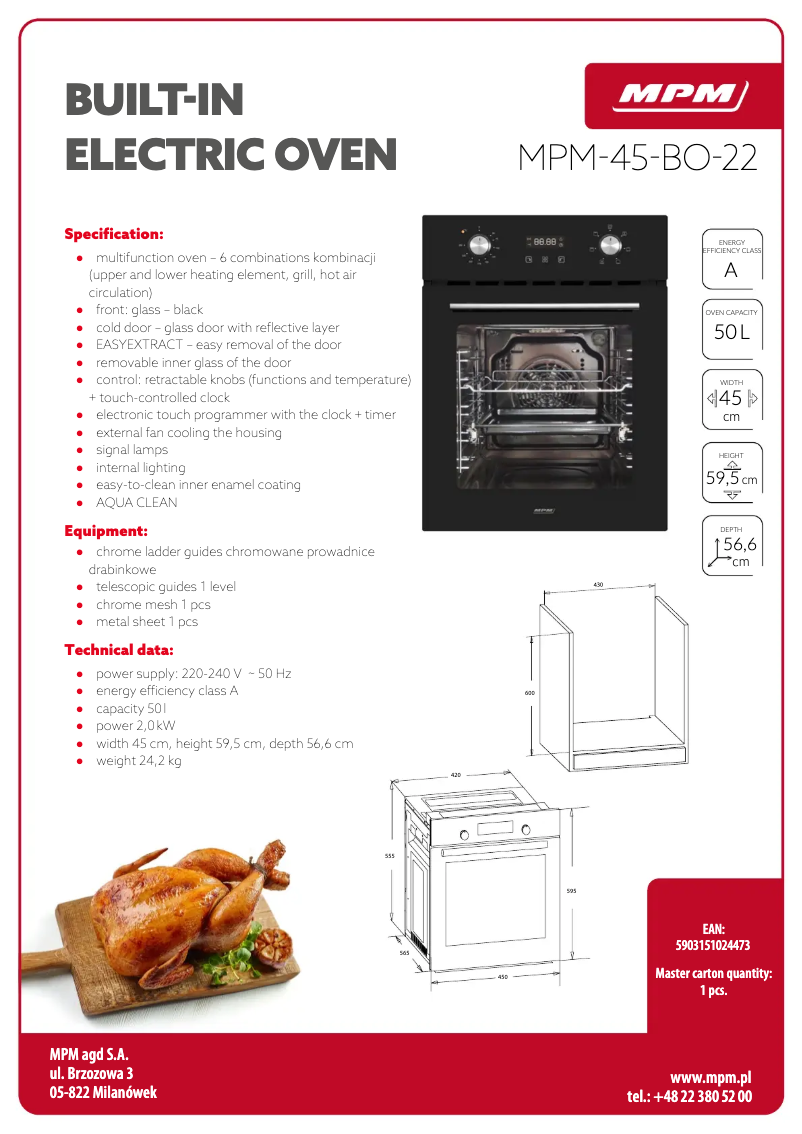 Image de la première page du manuel de l'appareil MPM-45-BO-22