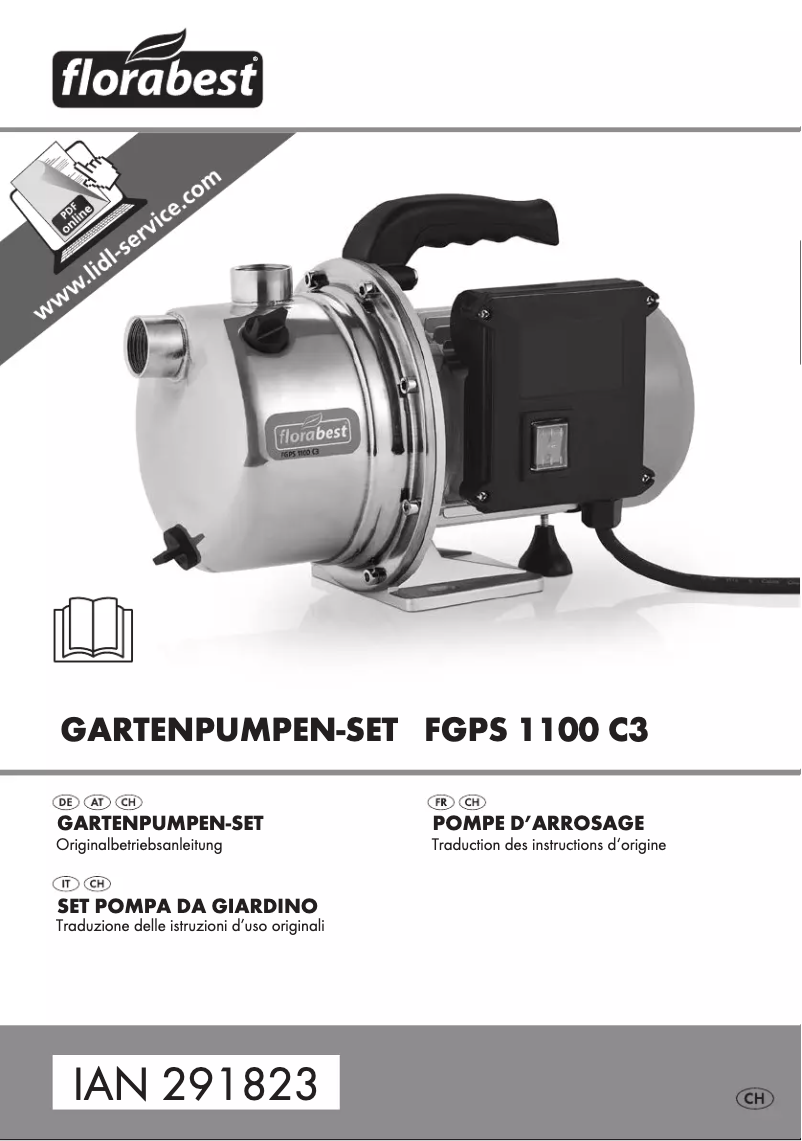 Page n°1 - Manuel utilisateur Florabest FGPS 1100 C3