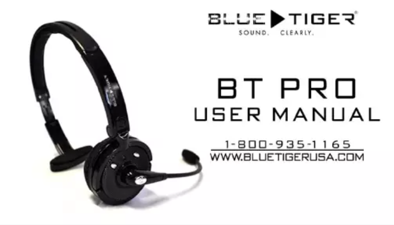 Page n°1 - Manuel utilisateur Blue Tiger Pro 17-120385