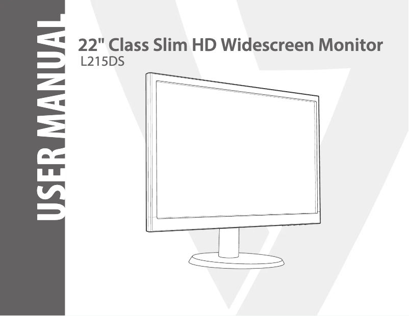 Page 1 de la notice Manuel utilisateur V7 L215DS-2N