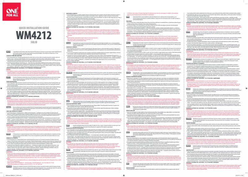 Image de la première page du manuel de l'appareil WM 4212