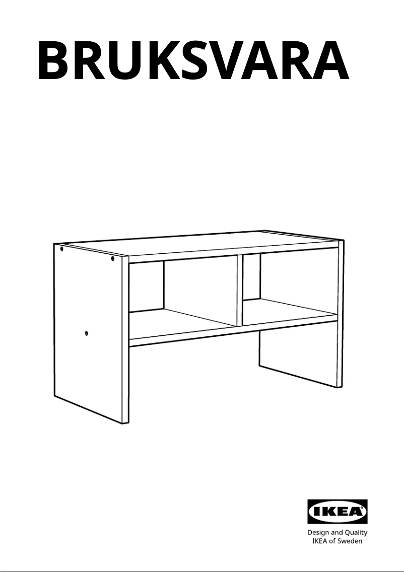 Image de la première page du manuel de l'appareil BRUKSVARA 505.756.08