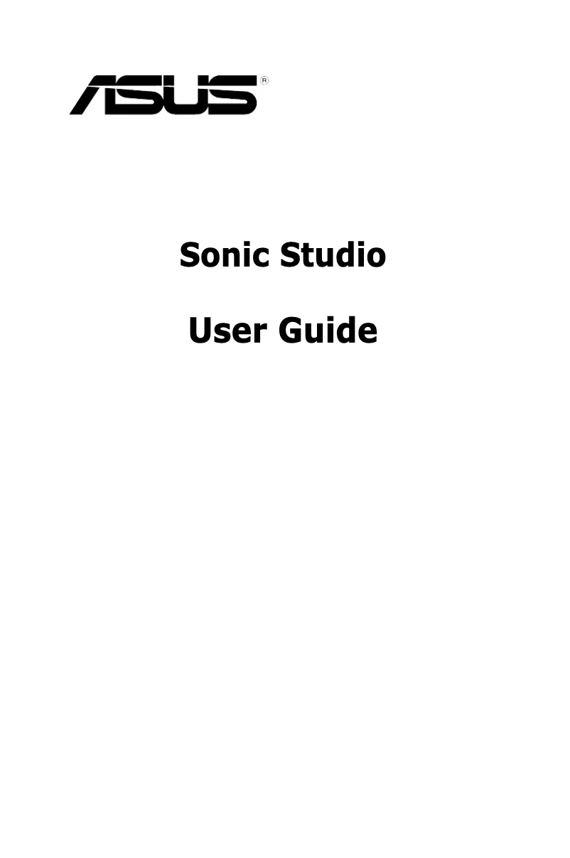 Image de la première page du manuel de l'appareil Xonar U7 MKII