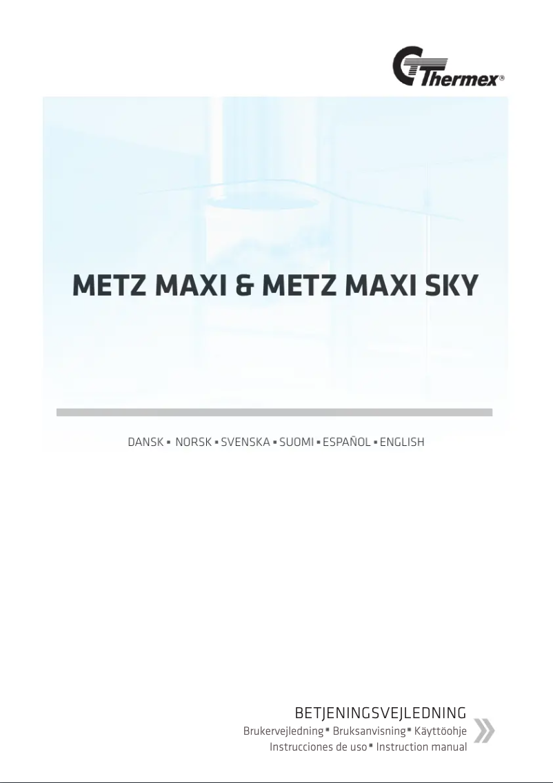 Page 1 de la notice Manuel utilisateur Thermex Metz Maxi