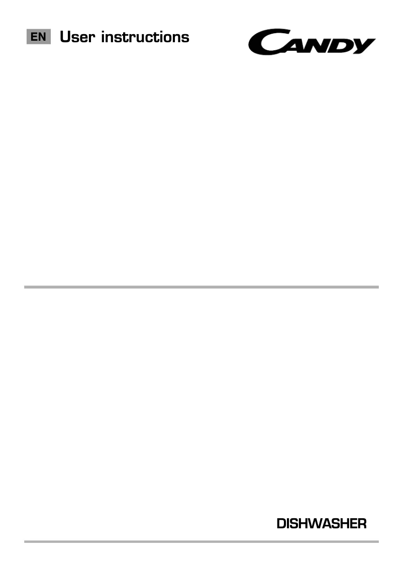 Page 1 de la notice Manuel utilisateur Candy CDP 1LS36WZ-19