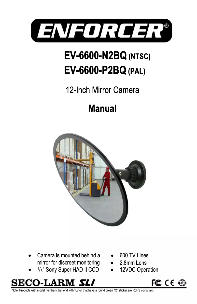 Page n°1 - Manuel utilisateur Enforcer EV-6600-N2BQ