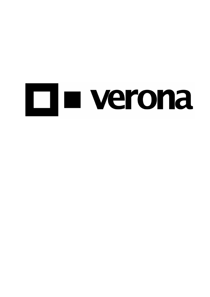 Page n°1 - Guide d'installation Verona VERERADW205
