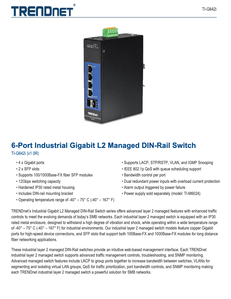 Image de la première page du manuel de l'appareil TI-G642i