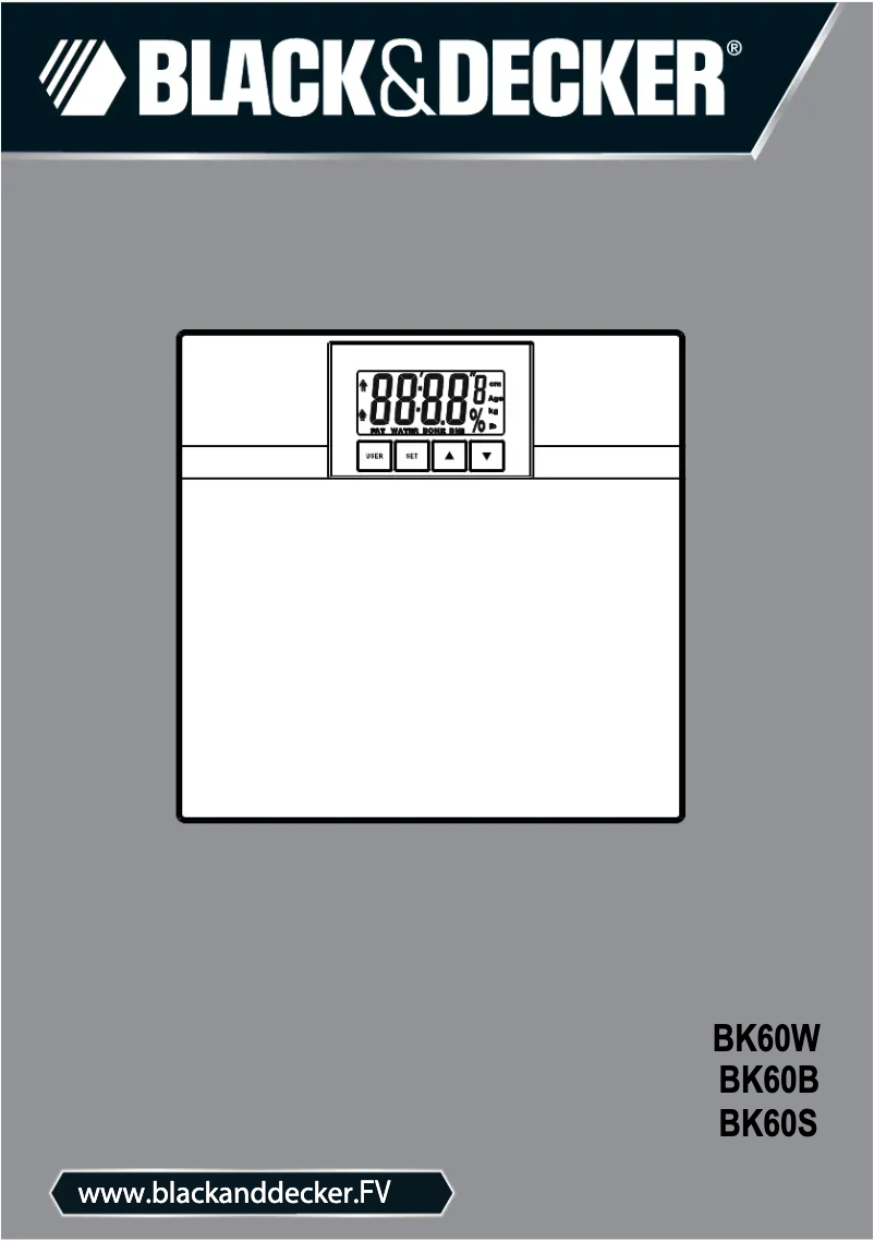 Page 1 de la notice Manuel utilisateur Black & Decker BK60