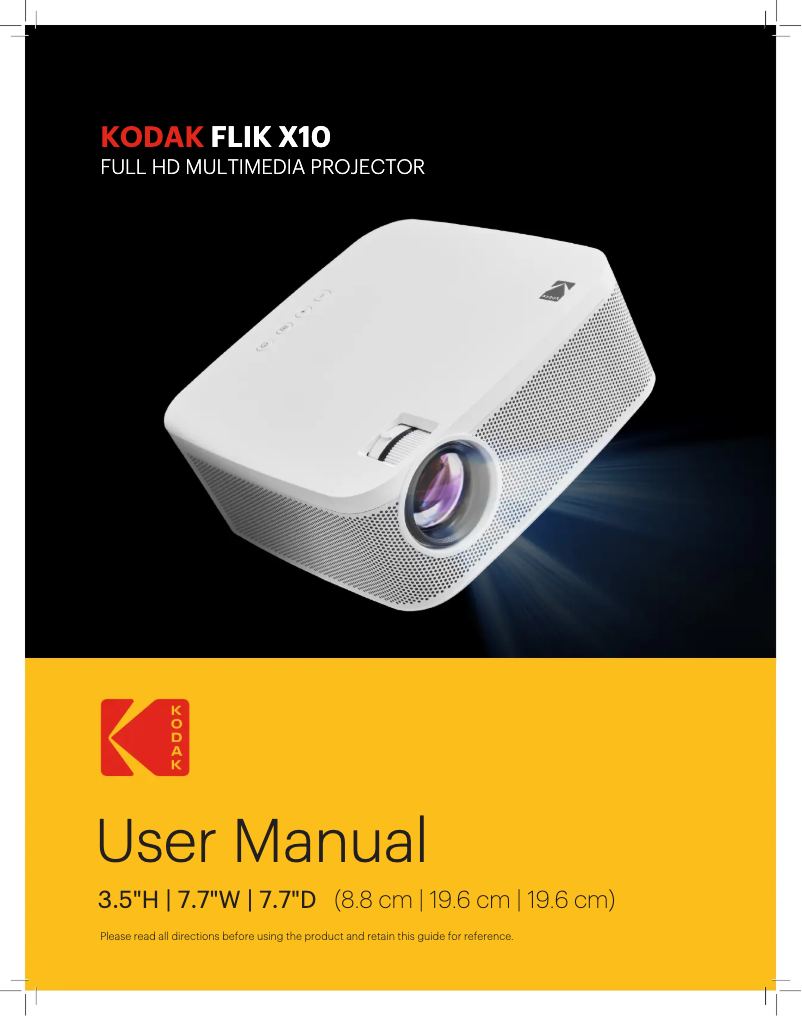 Página 1 del manual Manual de usuario Kodak FLIK X10