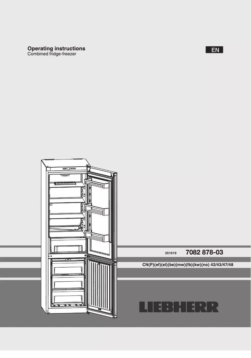 Page 1 de la notice Manuel utilisateur Liebherr CNPef 4313