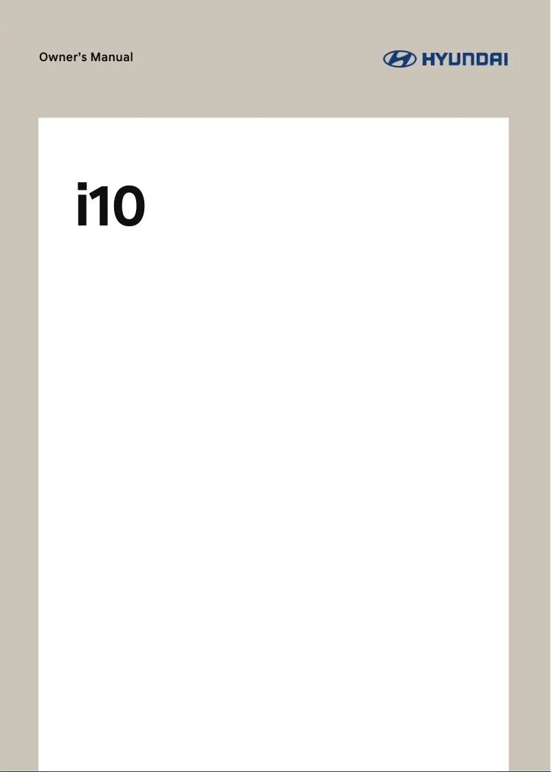 Image de la première page du manuel de l'appareil i10 (2022)