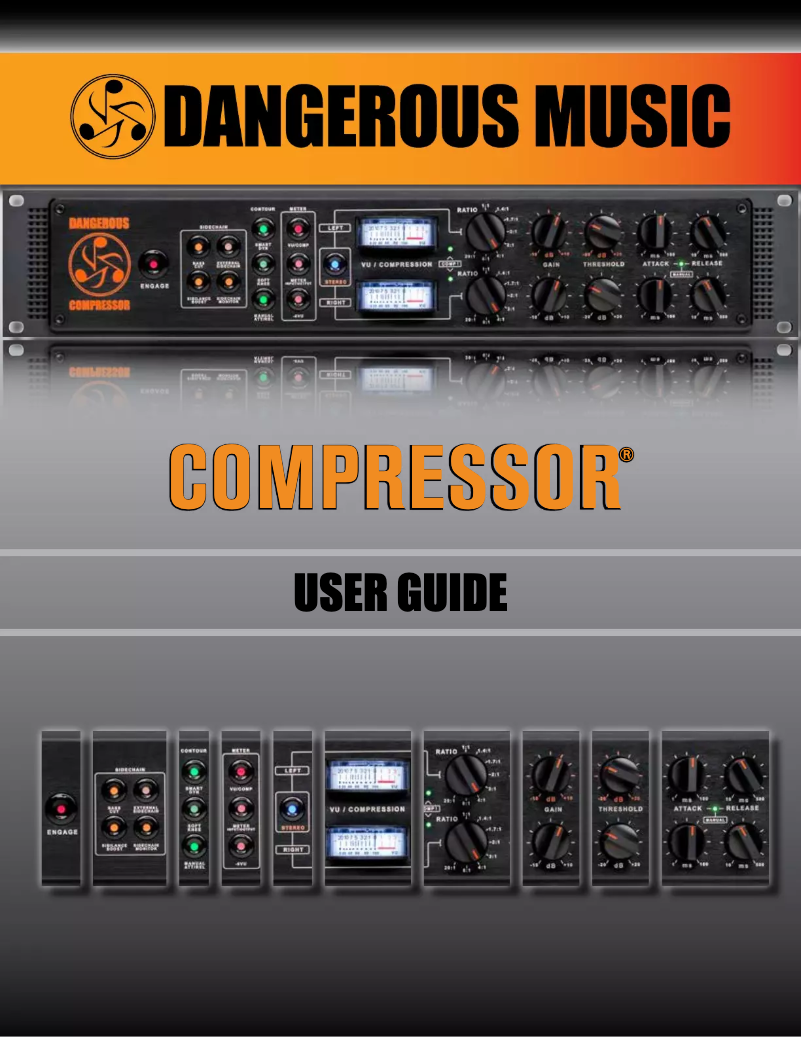 Page 1 de la notice Manuel utilisateur Dangerous Music Compressor