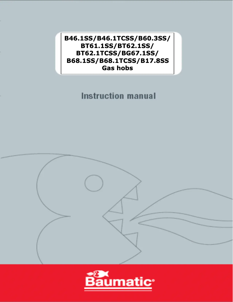 Page n°1 - Manuel utilisateur Baumatic B17.8SS