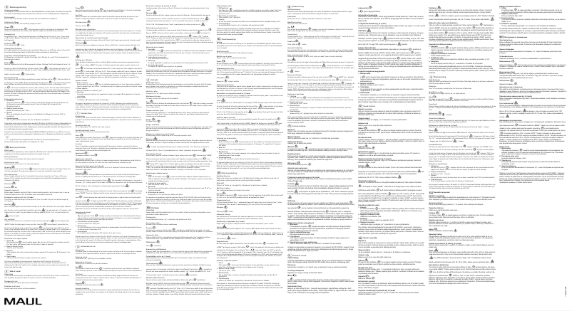 Image de la première page du manuel de l'appareil MAULcargo