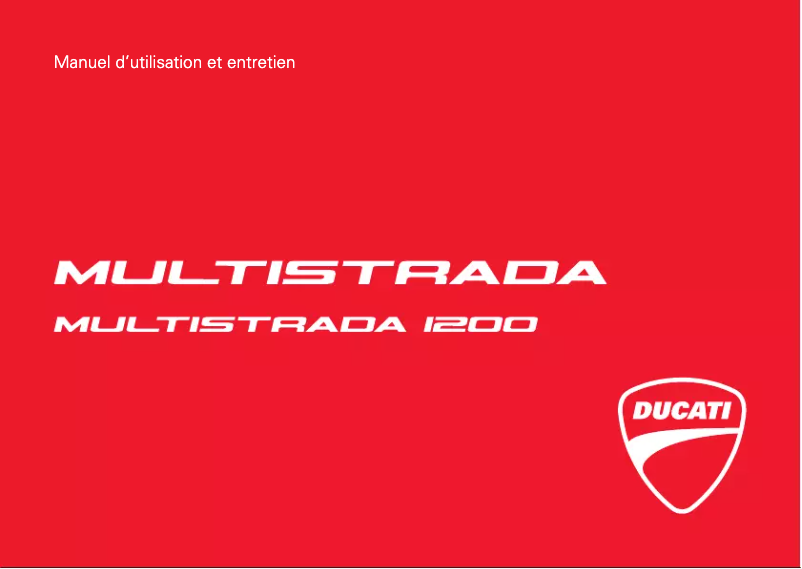 Page 1 de la notice Manuel utilisateur Ducati Multistrada 1200 (2018)