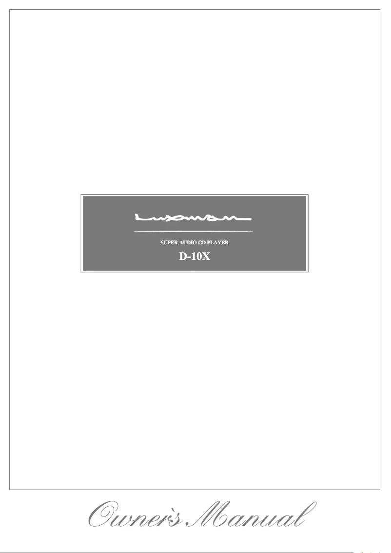 Image de la première page du manuel de l'appareil D-10X