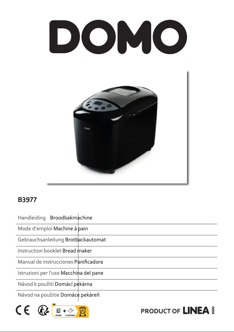 Page n°1 - Manuel utilisateur Domo B3977