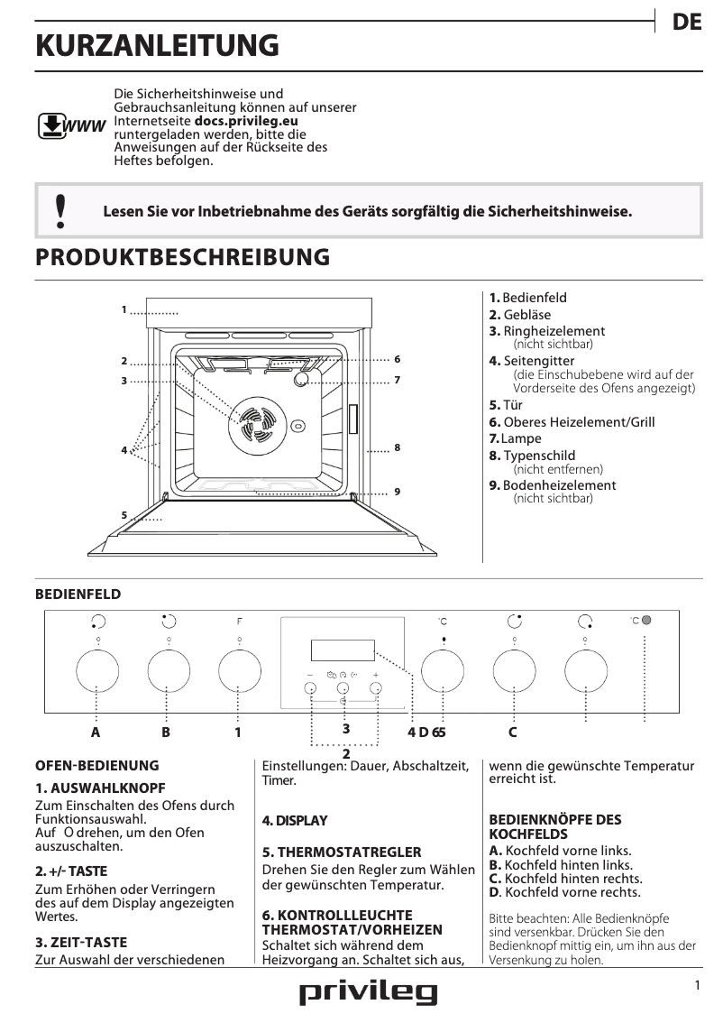 Image de la première page du manuel de l'appareil PHVR6 OH5V2 IN