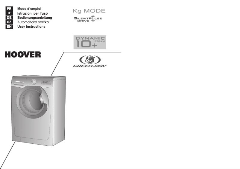 Page n°1 - Manuel utilisateur Hoover DST 10166 P