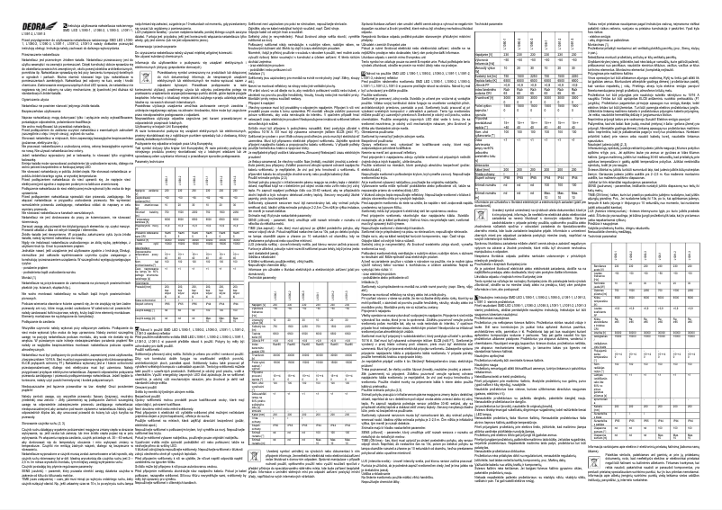 Page n°1 - Manuel utilisateur DEDRA L1091-3