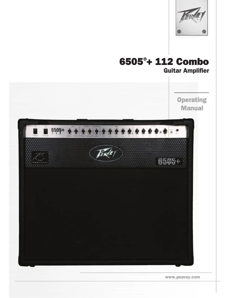 Page n°1 - Manuel utilisateur Peavey 6505+ 112 Combo